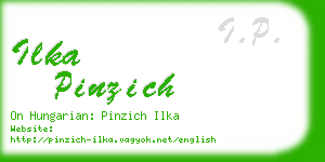 ilka pinzich business card